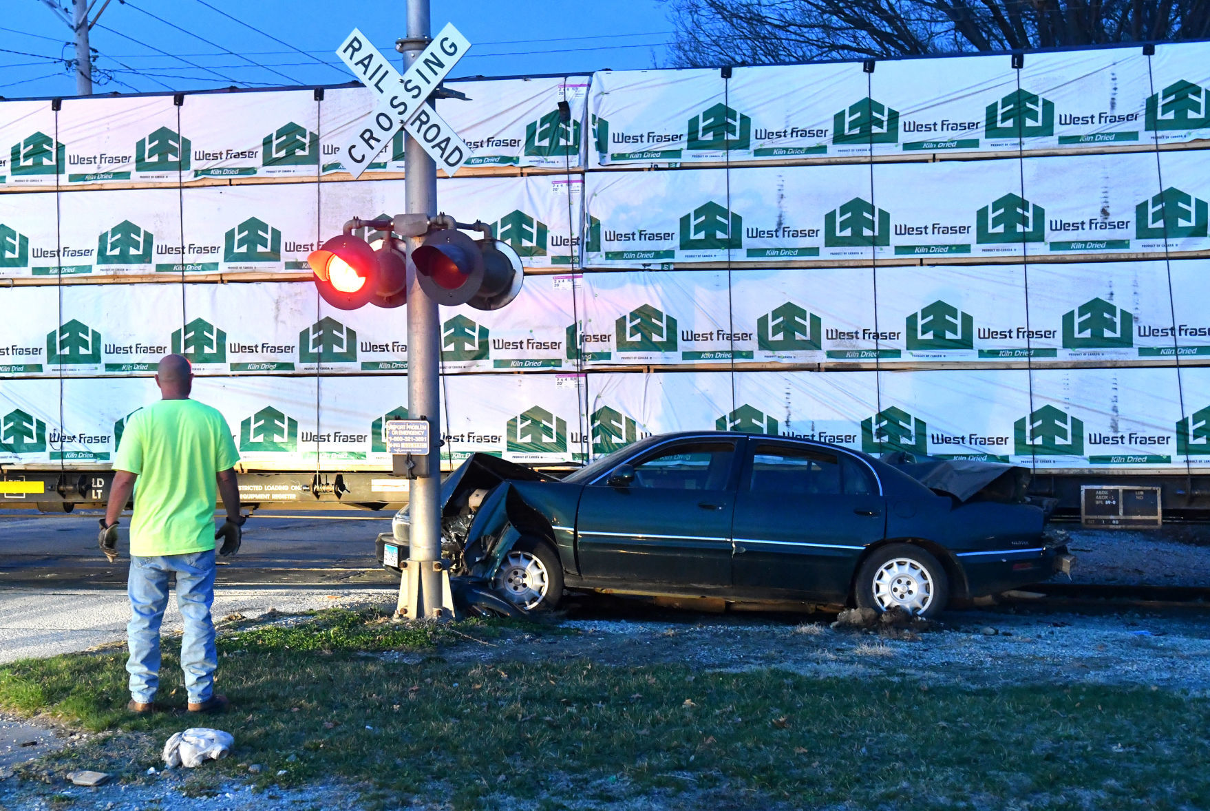 Car hit by train in Rock Island